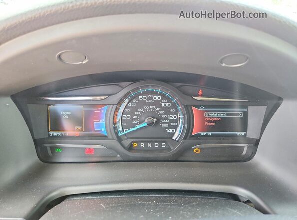 2FMGK5C85GBA24113 2016 FORD FLEX Белый Вид щитка приборов