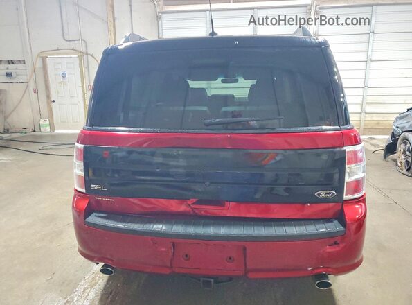 2FMGK5C85HBA07815 2017 FORD FLEX Red უკანა ხედი