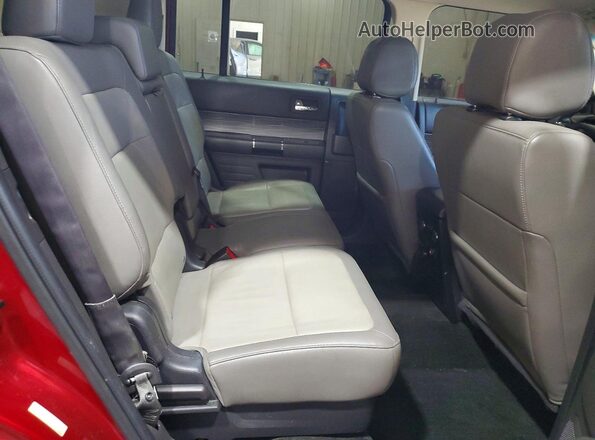 2FMGK5C85HBA07815 2017 FORD FLEX Red უკანა სალონის ხედი