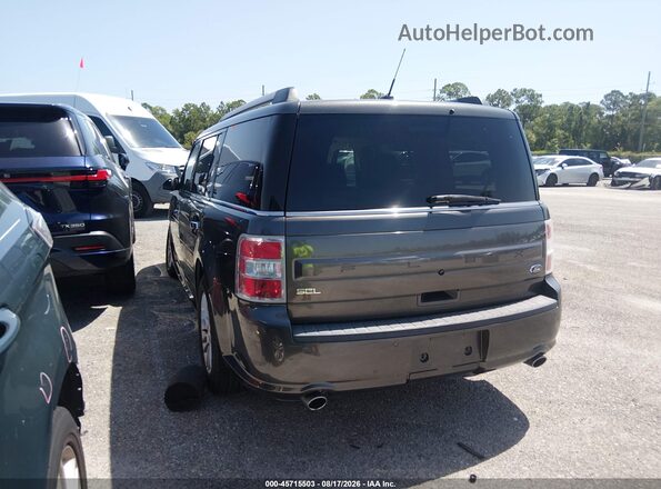 2FMGK5C85JBA18738 2018 FORD FLEX Gray Rear left
