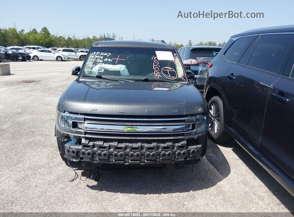 2FMGK5C85JBA18738 2018 FORD FLEX Gray Rear interior view