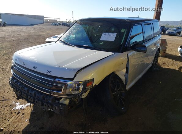 2FMGK5C86KBA13047 2019 FORD FLEX White Առջևի ձախ երեք քառորդ տեսարան