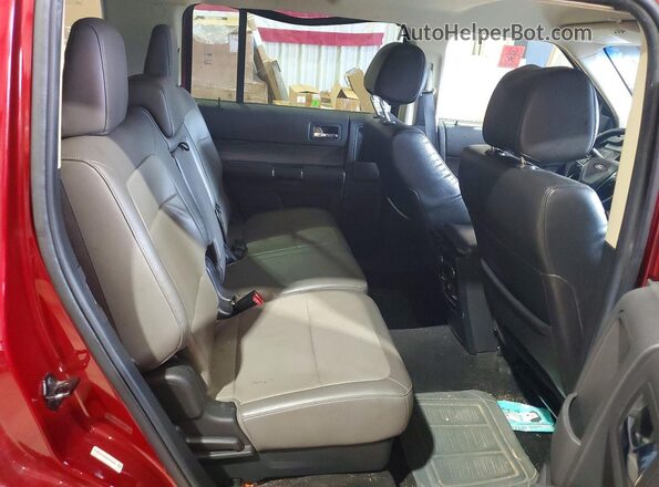 2FMGK5C86KBA36926 2019 FORD FLEX Burgundy Rear interior view