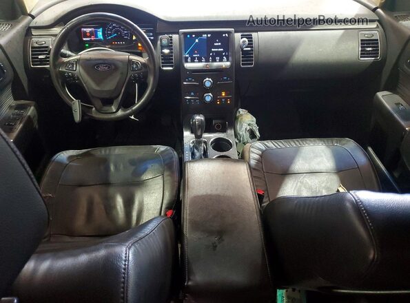 2FMGK5C86KBA36926 2019 FORD FLEX Burgundy Dashboard view