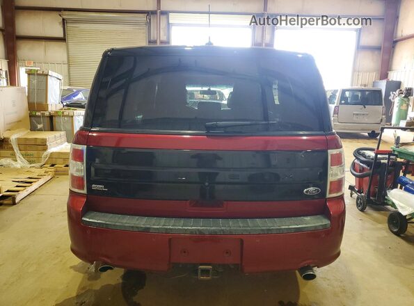 2FMGK5C86KBA36926 2019 FORD FLEX Burgundy Rear view