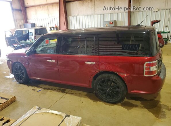 2FMGK5C86KBA36926 2019 FORD FLEX Burgundy Rear left