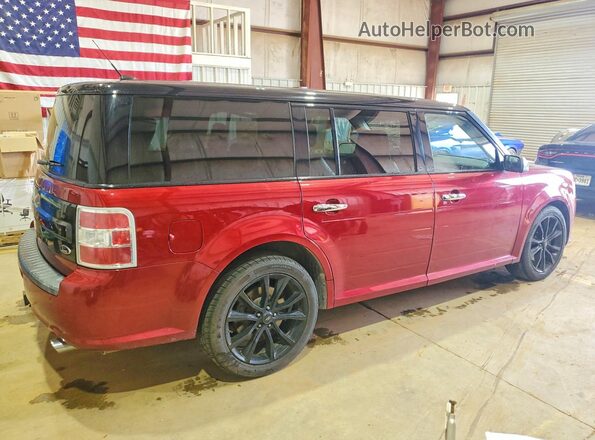 2FMGK5C86KBA36926 2019 FORD FLEX Burgundy Rear right