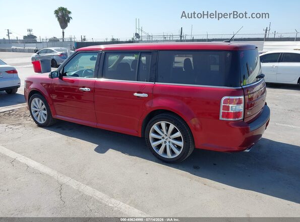 2FMGK5C87HBA05614 2017 FORD FLEX Burgundy Trasero izquierdo