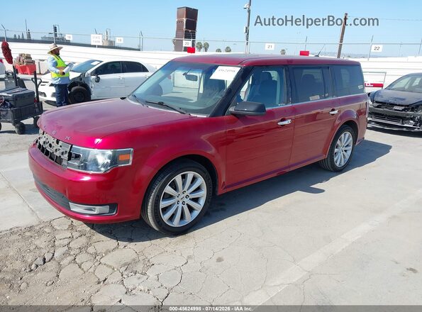2FMGK5C87HBA05614 2017 FORD FLEX Burgundy Vista tres cuartos delantera izquierda