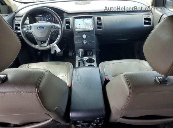 2FMGK5C88GBA22372 2016 FORD FLEX White Widok deski rozdzielczej