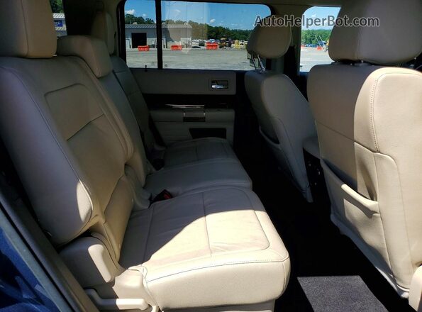 2FMGK5C88KBA00476 2019 FORD FLEX Blue Vista interior trasera