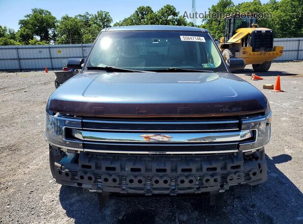 2FMGK5C88KBA00476 2019 FORD FLEX Blue Vista frontal