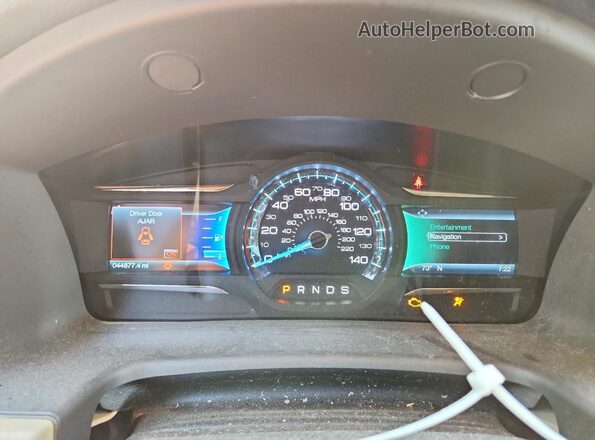 2FMGK5C88KBA10800 2019 FORD FLEX Red Vista del cuadro de instrumentos