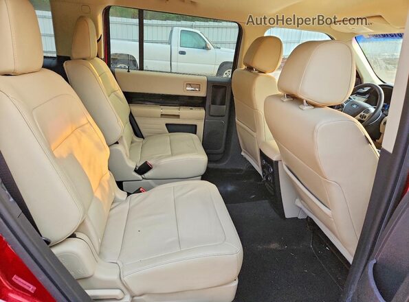 2FMGK5C88KBA10800 2019 FORD FLEX Red Vista de los asientos traseros