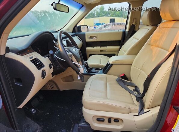 2FMGK5C88KBA10800 2019 FORD FLEX Red Vista interior delantera