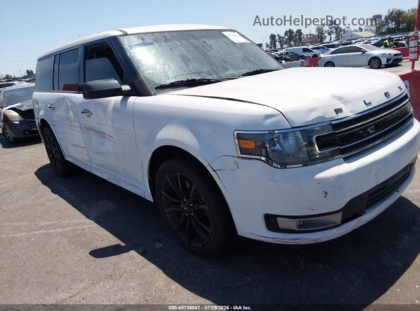 2FMGK5C88KBA33106 2019 FORD FLEX White Widok z przodu