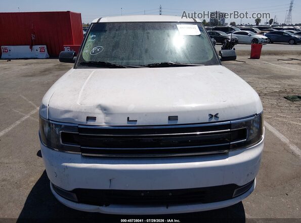 2FMGK5C88KBA33106 2019 FORD FLEX White Widok zestawu wskaźników