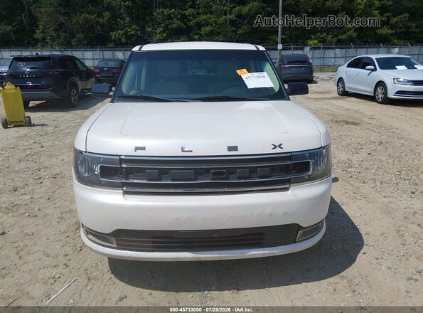 2FMGK5C89GBA07587 2016 FORD FLEX White Widok zestawu wskaźników