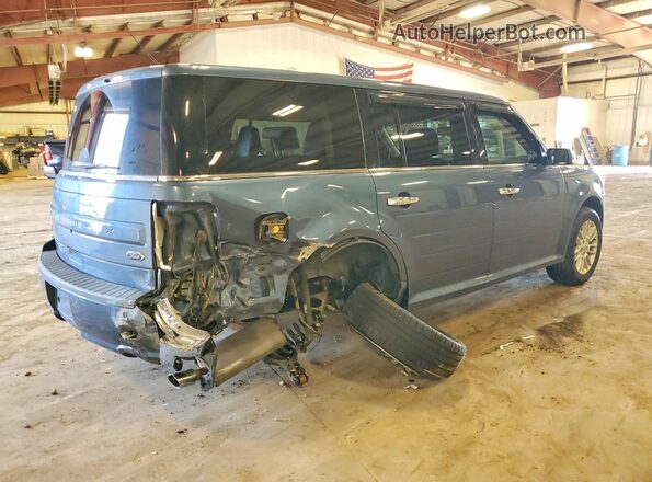 2FMGK5C89KBA05086 2019 FORD FLEX Blue Rear right