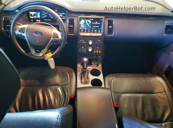 2FMGK5C89KBA05086 2019 FORD FLEX Blue Dashboard view