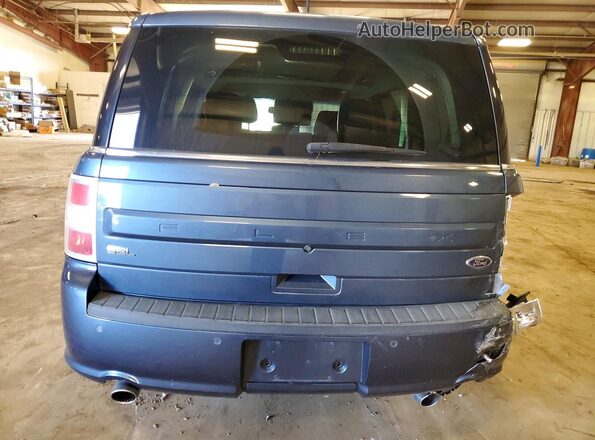 2FMGK5C89KBA05086 2019 FORD FLEX Blue Rear view