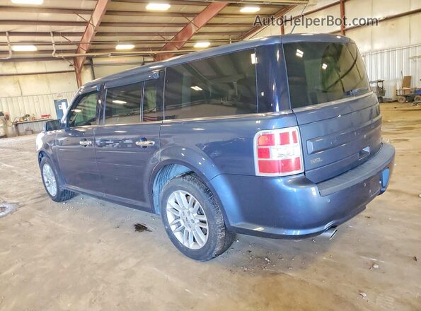 2FMGK5C89KBA05086 2019 FORD FLEX Blue Rear left