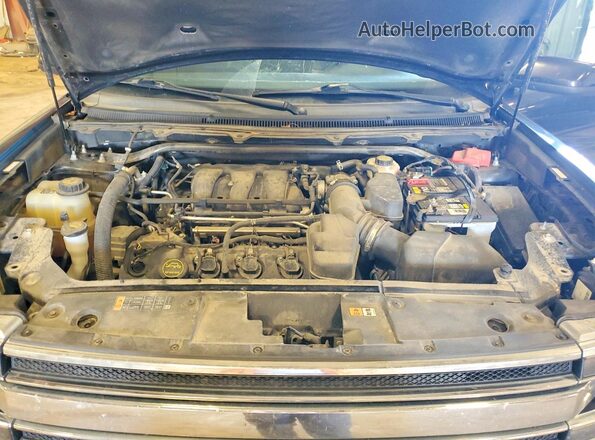 2FMGK5C89KBA05086 2019 FORD FLEX Blue Engine compartment view