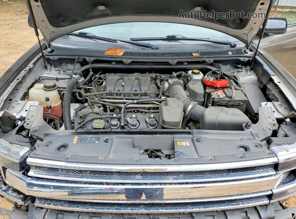 2FMGK5C89KBA13138 2019 FORD FLEX Gray Widok komory silnika