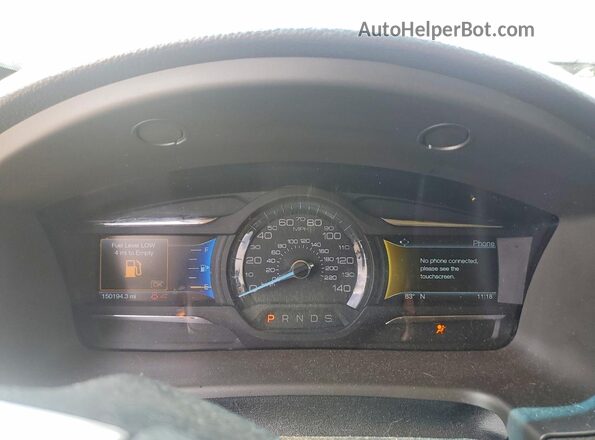 2FMGK5C8XJBA03376 2018 FORD FLEX White ხელსაწყოთა პანელის ხედი