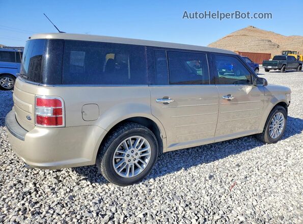 2FMGK5C8XJBA09176 2018 FORD FLEX Tan Rear right