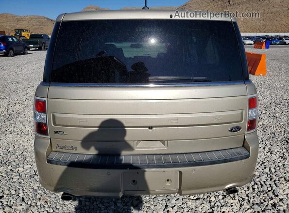 2FMGK5C8XJBA09176 2018 FORD FLEX Tan Rear view