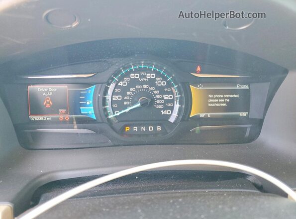 2FMGK5C8XJBA09176 2018 FORD FLEX Tan Instrument cluster view