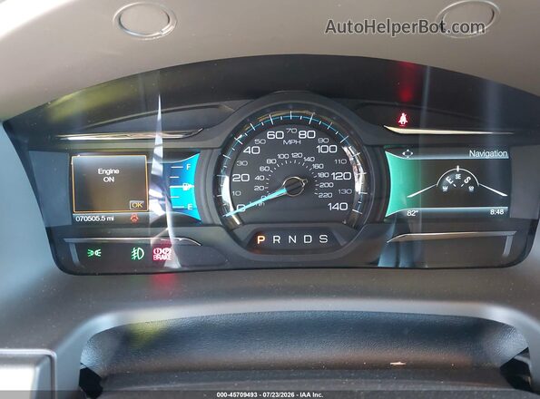 2FMGK5C8XKBA13262 2019 FORD FLEX Silver Вид задніх сидінь