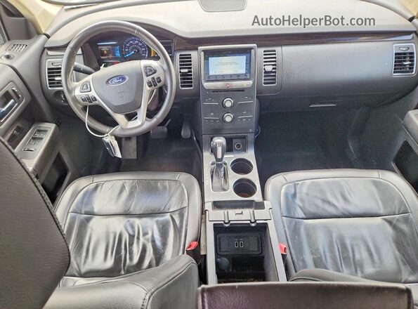 2FMGK5C8XKBA16775 2019 FORD FLEX Brown Առջևի վահանակի տեսք