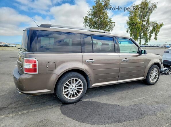 2FMGK5C8XKBA16775 2019 FORD FLEX Brown Հետևի աջ