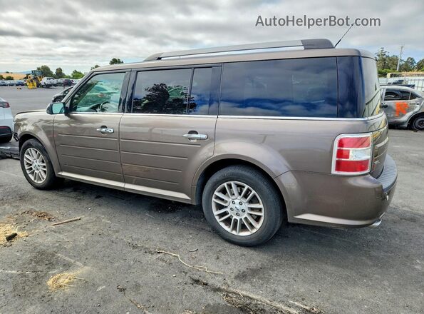 2FMGK5C8XKBA16775 2019 FORD FLEX Brown Հետևի ձախ