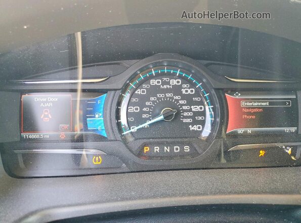 2FMGK5D81GBA23894 2016 FORD FLEX Gray Widok zestawu wskaźników