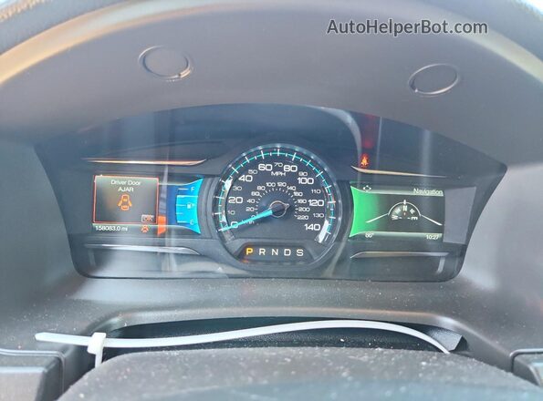 2FMGK5D81JBA13289 2018 FORD FLEX Black Սարքավորումների վահանակի տեսք
