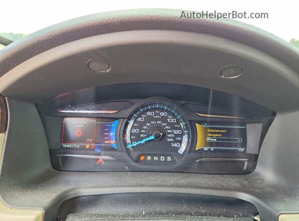 2FMGK5D82KBA34962 2019 FORD FLEX White Widok zestawu wskaźników