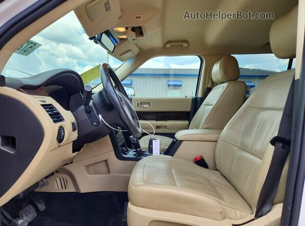 2FMGK5D82KBA34962 2019 FORD FLEX White Widok wnętrza z przodu