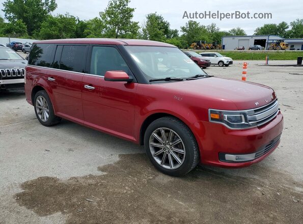 2FMGK5D83KBA08418 2019 FORD FLEX Красный Передняя правая четверть