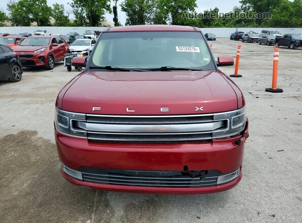 2FMGK5D83KBA08418 2019 FORD FLEX Красный Вид спереди