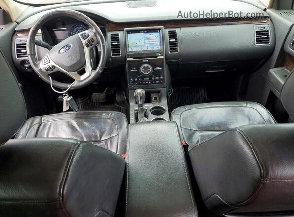2FMGK5D83KBA08418 2019 FORD FLEX Красный Вид панели приборов