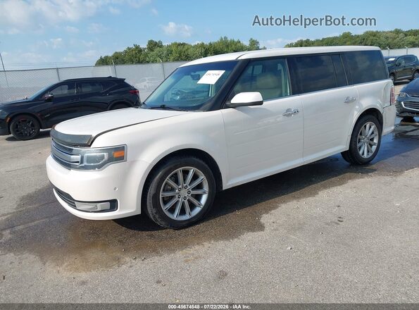 2FMGK5D84GBA15532 2016 FORD FLEX White Vista tres cuartos delantera izquierda