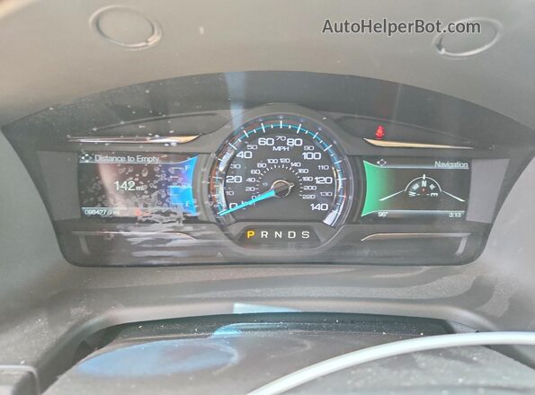 2FMGK5D85KBA06265 2019 FORD FLEX Серебряный Вид щитка приборов