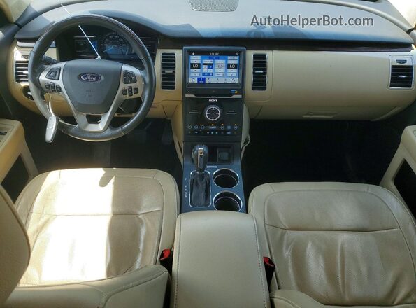 2FMGK5D87KBA30342 2019 FORD FLEX Black Вид панелі приладів