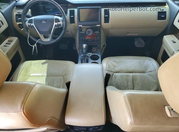 2FMGK5D88HBA00582 2017 FORD FLEX White Dashboard view