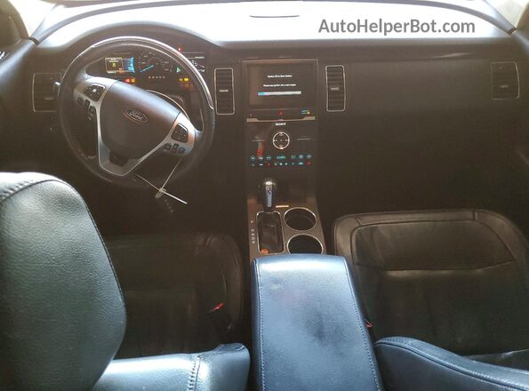 2FMGK5D89KBA22629 2019 FORD FLEX White Առջևի վահանակի տեսք