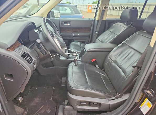 2FMGK5D8XKBA34904 2019 FORD FLEX Черный Вид салона спереди