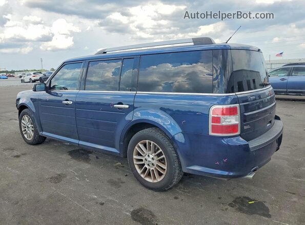 2FMHK6C80HBA11152 2017 FORD FLEX Blue Rear left